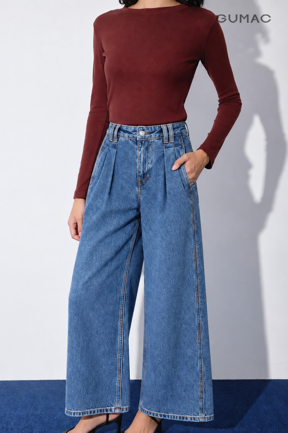 Quần Jeans Rộng - 3098 - Image 3